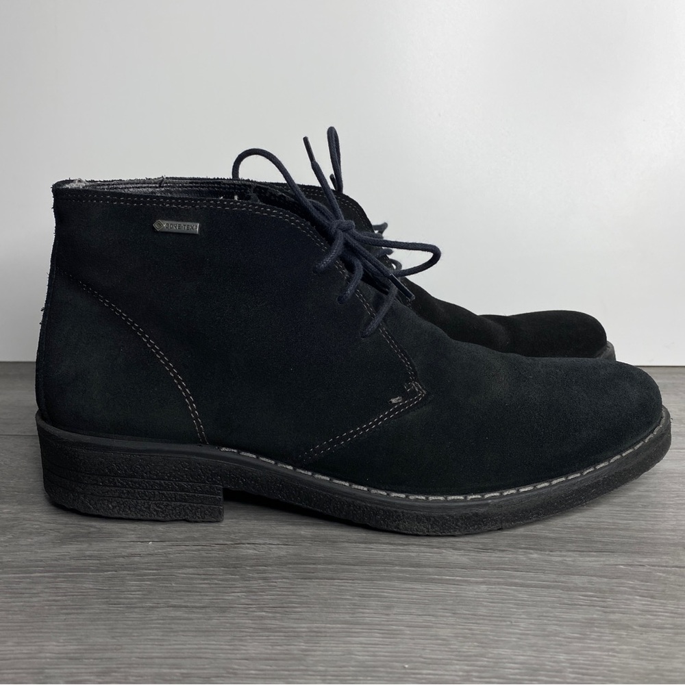 Men’s ara Made in Italy Goretex Lace Up Chukka Boot Black Size 40 / US 7